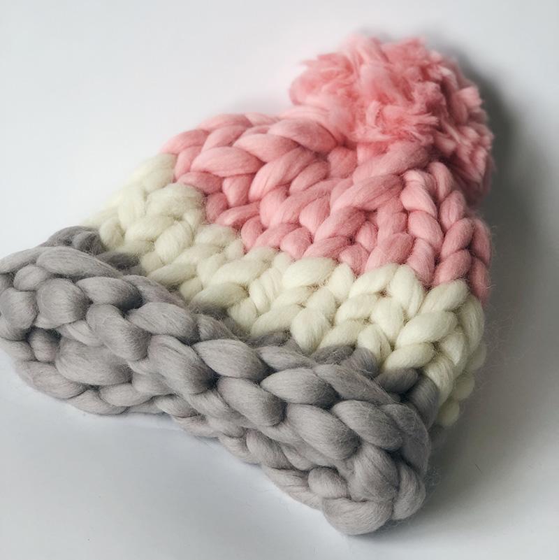 BESTSELLER - Cotton Candy Super Chunky Hat – Pom Pom